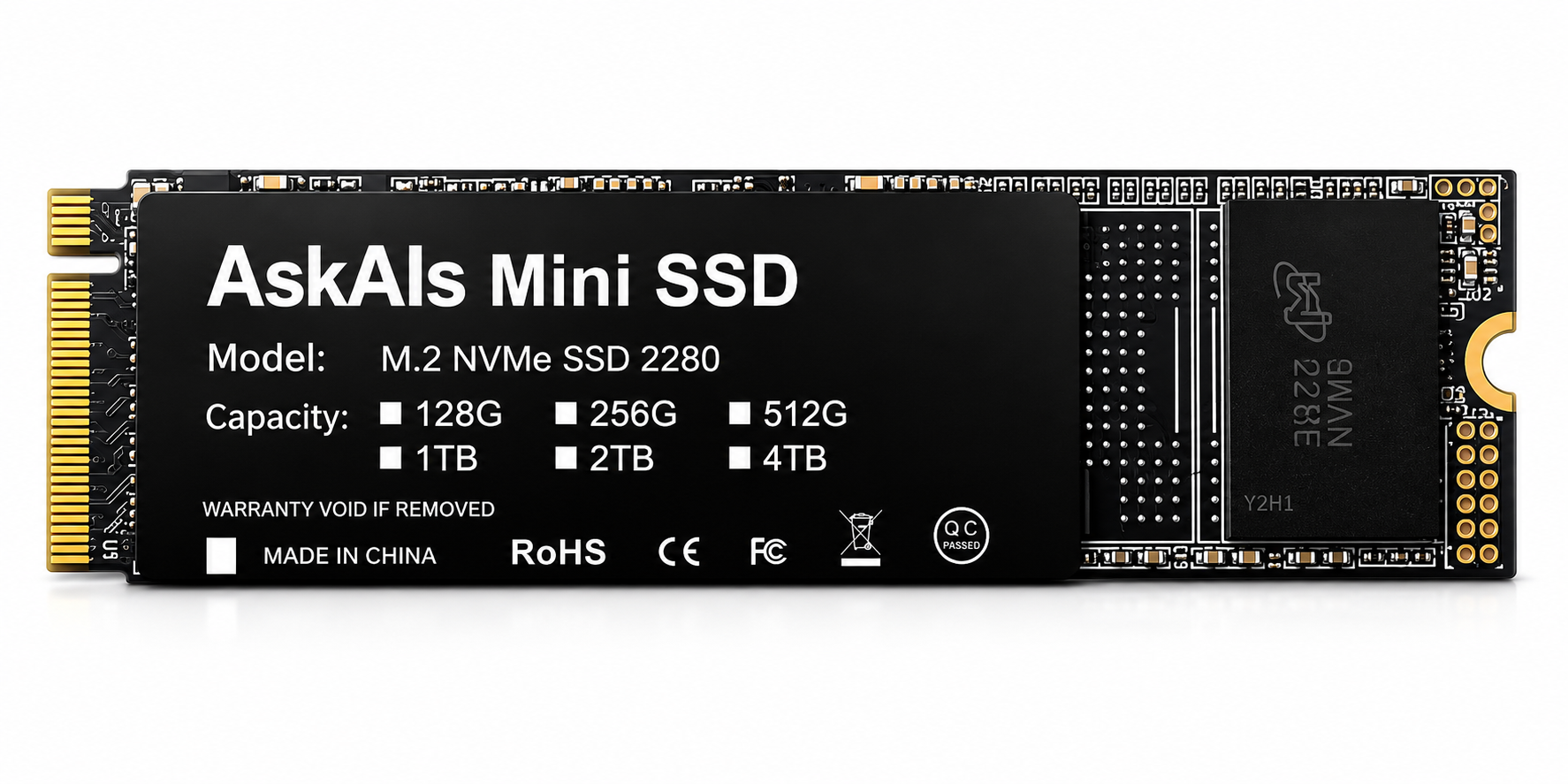 AskAIs Mini SSD M.2 NVMe 2280